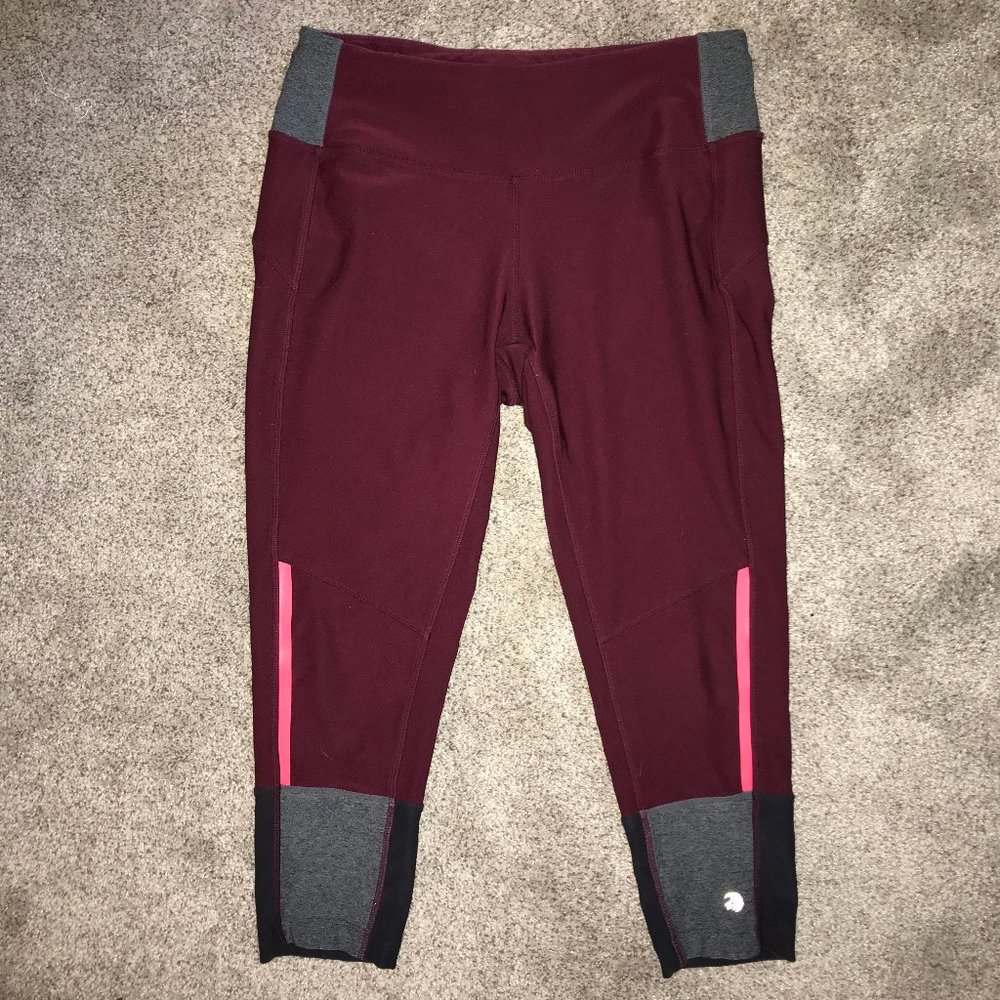 Maroon MPG 7/8 leggings